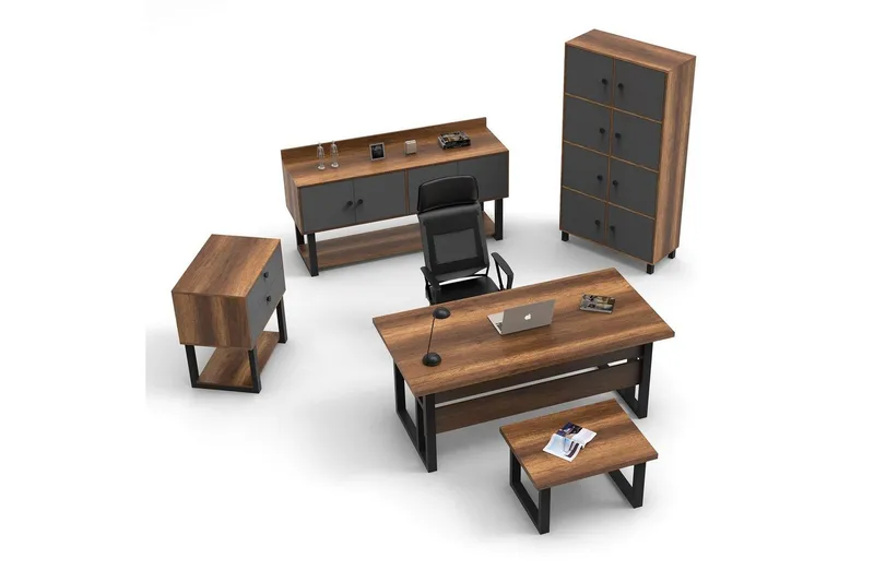Toimistokalustesetti Mono 11 barokki / antrasiitti, Antrasiitti