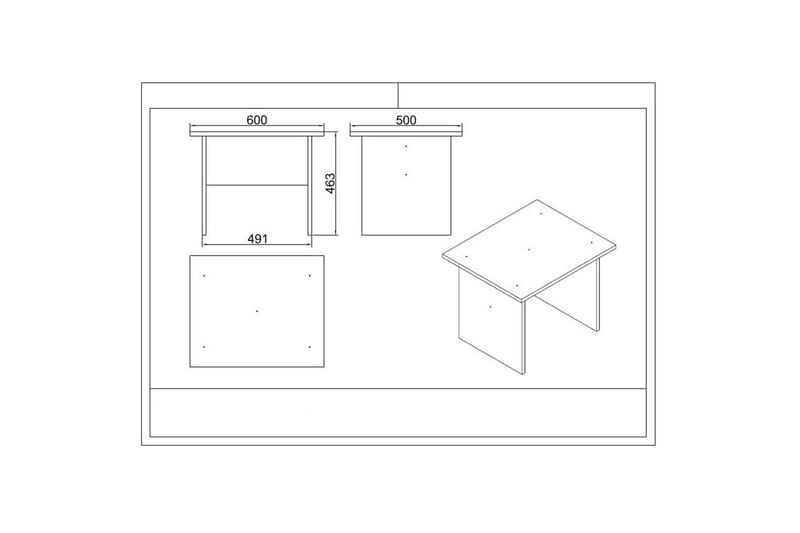 Toimistokalustesetti Raveena 19 Valkoinen - Valkoinen - Huonekalut - Kalustesetit - Toimistokalustekokonaisuus