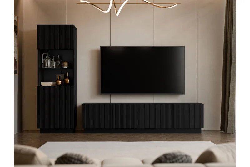 Torvalen Kalustesarja - olohuone - Musta - Huonekalut - Kalustesetit - Olohuoneen kalustesetit