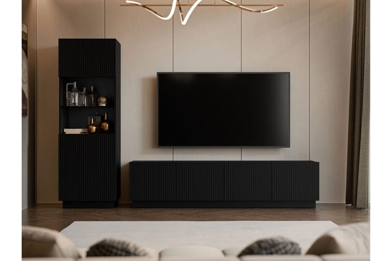 Torvalen Kalustesarja - olohuone - Musta - Huonekalut - Kalustesetit - Olohuoneen kalustesetit