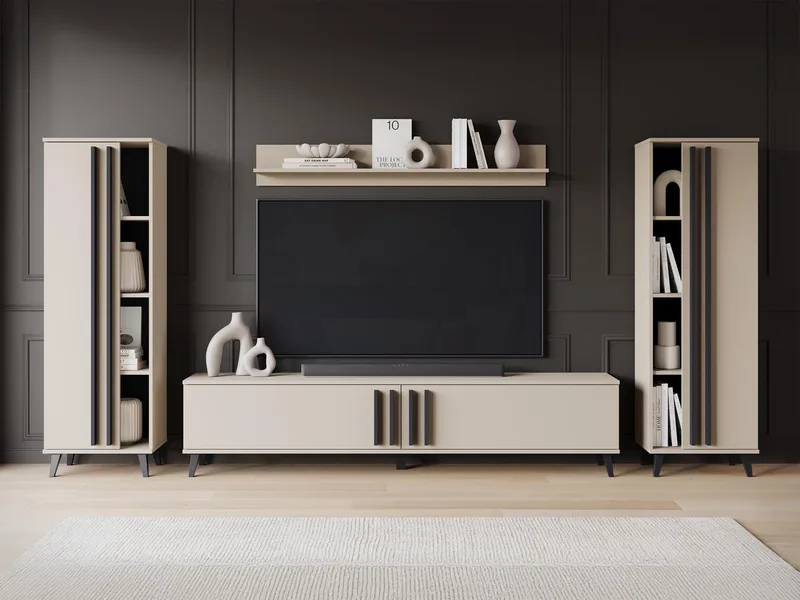 Torvos Olohuoneen kalustepaketti - Beige - Huonekalut - Kalustesetit - Olohuoneen kalustesetit