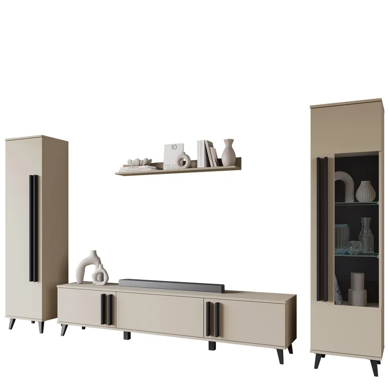 Torvos Olohuoneen kalustepaketti - Beige - Huonekalut - Kalustesetit - Olohuoneen kalustesetit