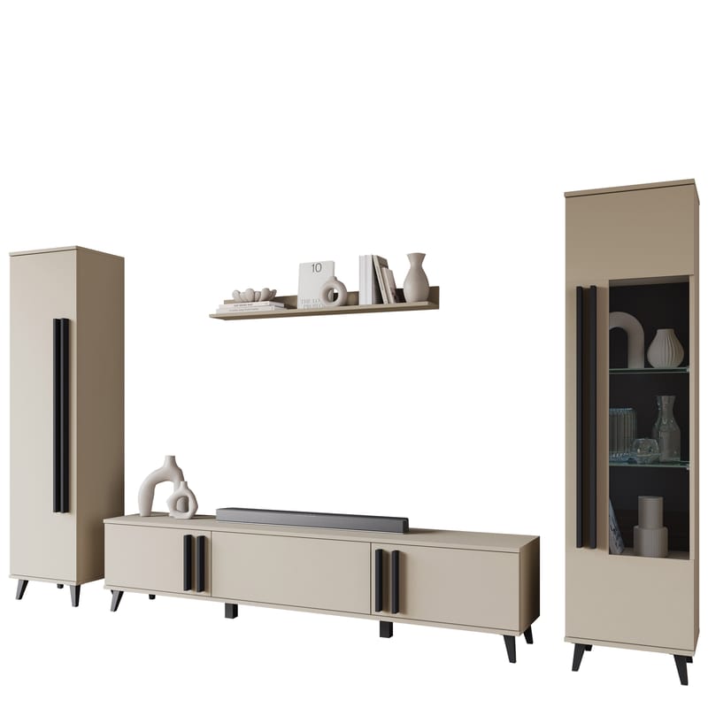 Torvos Olohuoneen kalustepaketti - Beige - Huonekalut - Kalustesetit - Olohuoneen kalustesetit