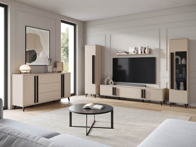 Torvos Olohuoneen kalustepaketti - Beige - Huonekalut - Kalustesetit - Olohuoneen kalustesetit