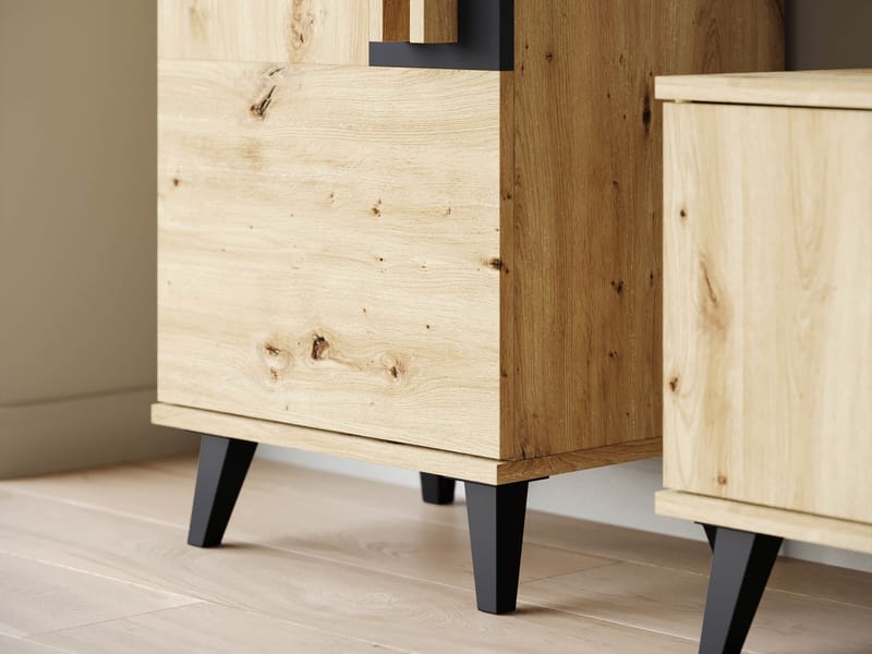 Torvos Olohuoneen kalustepaketti - Musta - Huonekalut - Kalustesetit - Olohuoneen kalustesetit