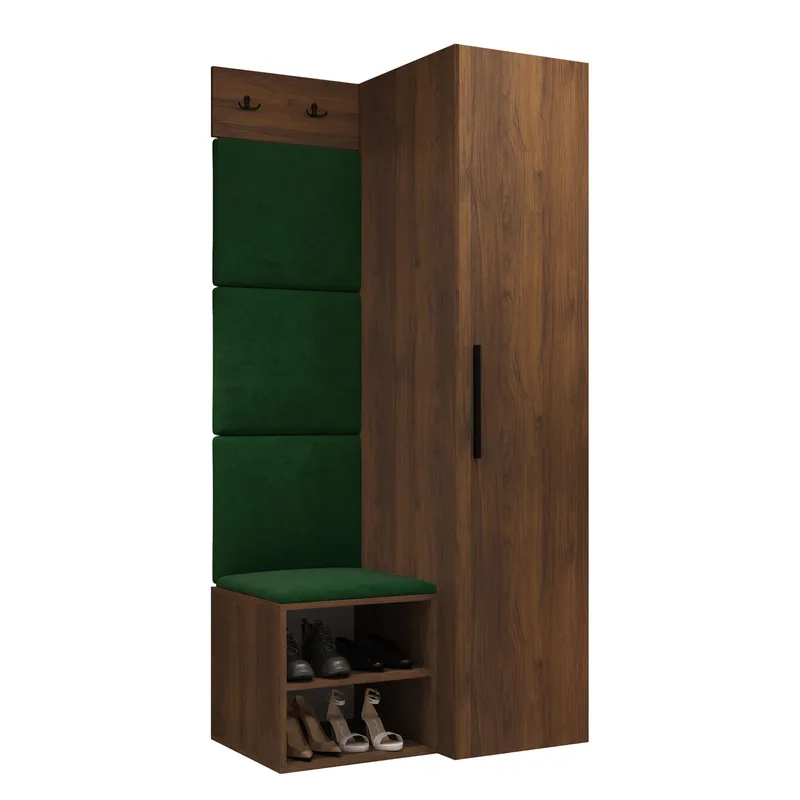 vaatekaappi Medi Walnut + Manila 35, Walnut + Manila 35