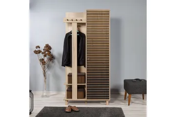 Vaatesäilytin Gillberga 90 cm - Ruskea - Huonekalut - Kalustesetit - Eteisen kalustesetit