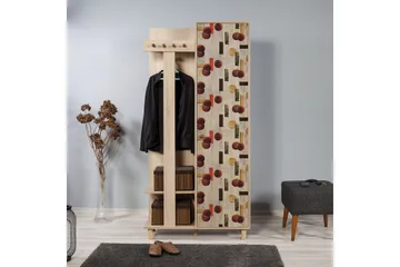 Vaatesäilytin Gillberga 90 cm - Ruskea - Huonekalut - Kalustesetit - Eteisen kalustesetit