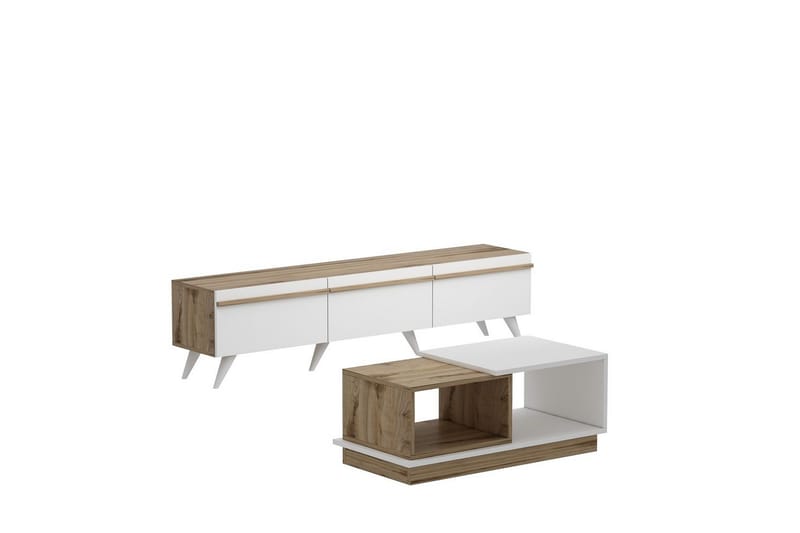 Valentina Kalustesetti Olohuoneeseen, Valkoinen/Sininen