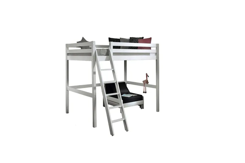 Vuodesohva Pino Mezzanine Valkoinen, 140 x 200 cm - Valkoinen, 140 x 200 cm - Huonekalut - Lasten kalusteet - Lasten huonekalusetti