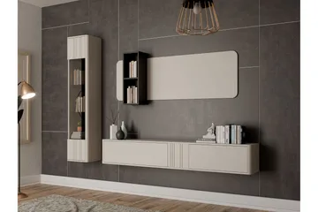 Zalricus Kalustesarja - olohuone - Beige - Huonekalut - Kalustesetit - Olohuoneen kalustesetit