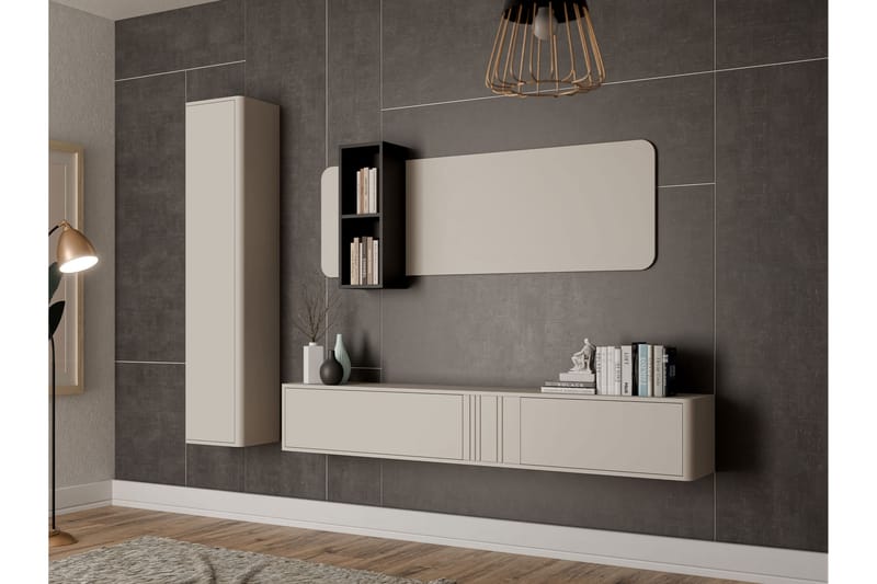 Zalricus Kalustesarja - olohuone - Beige - Huonekalut - Kalustesetit - Olohuoneen kalustesetit