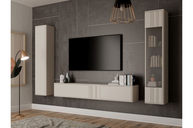 Zalricus Kalustesarja - olohuone - Beige - Huonekalut - Kalustesetit - Olohuoneen kalustesetit