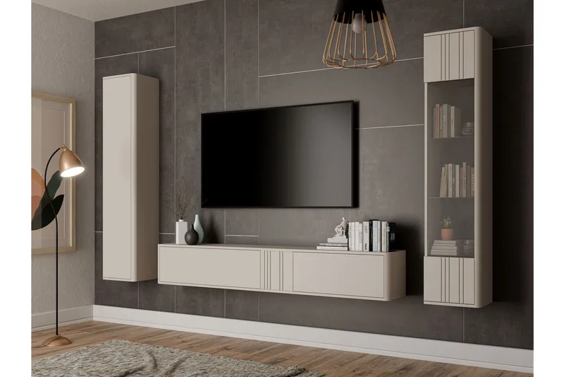 Zalricus Kalustesarja - olohuone - Beige - Huonekalut - Kalustesetit - Olohuoneen kalustesetit