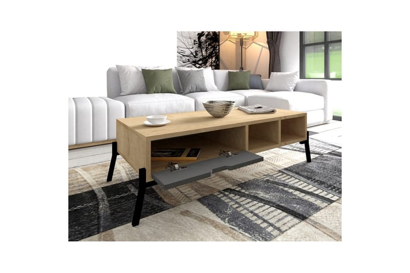 Zenric Kalustesetti Olohuoneeseen - Luonnollinen - Huonekalut - Kalustesetit - Olohuoneen kalustesetit