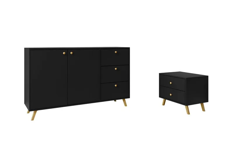 Lastenhuoneen Kalustesetti Emyvale, Musta