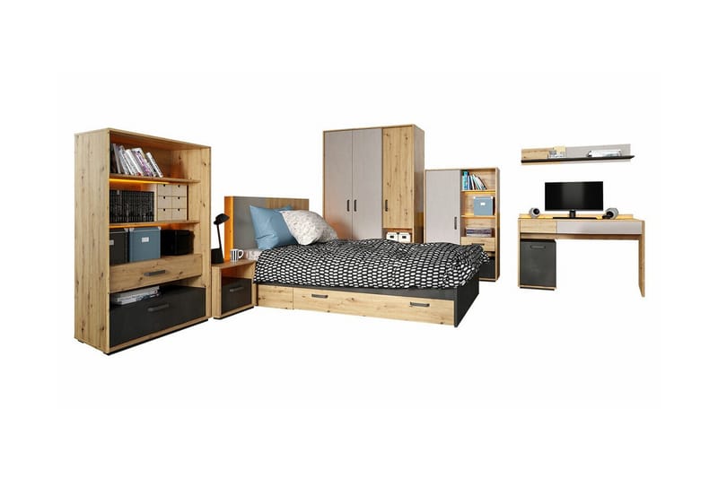 Lastenhuoneen Kalustesetti Rathmore, Musta