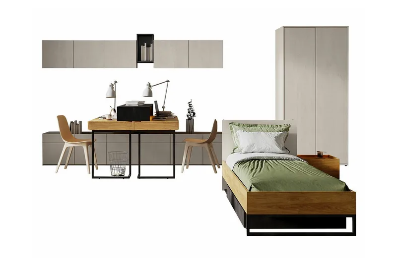 Lastenhuoneen Kalustesetti Rathmore, Musta