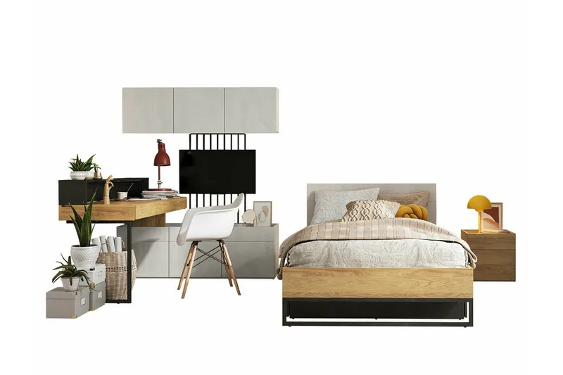 Lastenhuoneen Kalustesetti Rathmore, Musta