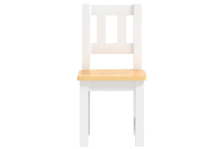 3-osainen Lasten pöytä ja tuolisarja valkoinen ja beige MDF - Valkoinen - Lasten pöydät