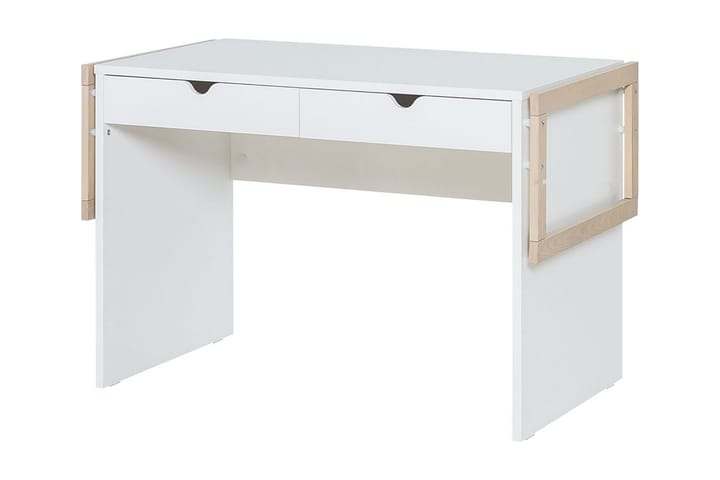 Kirjoituspöytä Stige 120 cm Valkoinen/Puu/Luonnonväri - VOX - Lasten kirjoituspöytä - Lasten pöydät