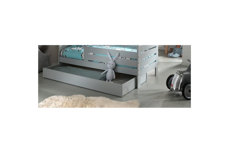 Laatikko Lastensänky Harmaa - Harmaa - Huonekalut - Lasten kalusteet - Lasten pöydät - Lasten yöpöytä