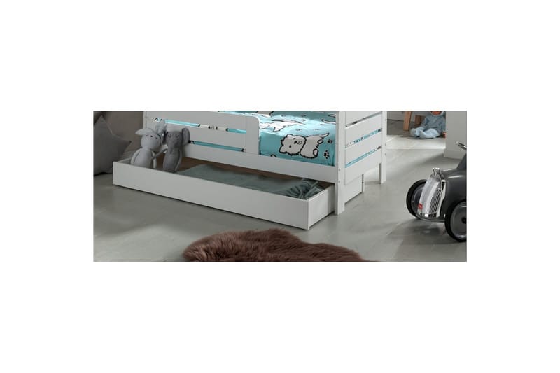Laatikko Lastensänky Valkoinen - Valkoinen - Huonekalut - Lasten kalusteet - Lasten pöydät - Lasten yöpöytä
