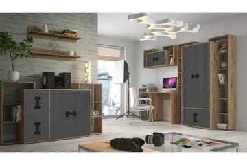 Lasten työpöytä Castlebay 82 cm - Harmaa High Gloss - Huonekalut - Lasten kalusteet - Lasten pöydät - Lasten kirjoituspöytä