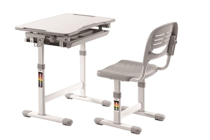 Piirustuspöytä Friscadu - Harmaa - Lasten kirjoituspöytä - Lasten pöydät