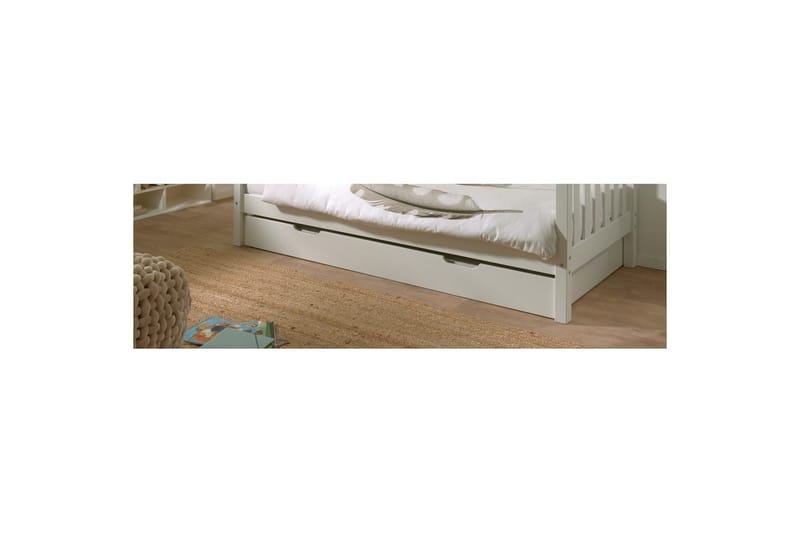 Sängynalus Fritz Valkoinen - Valkoinen - Huonekalut - Lasten kalusteet - Lasten pöydät - Lasten yöpöytä