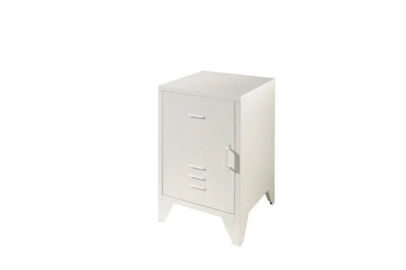 Yöpöytä Bronxx Valkoinen - Valkoinen - Huonekalut - Lasten kalusteet - Lasten pöydät - Lasten yöpöytä