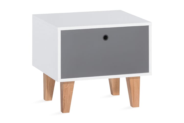 Yöp�öytä Concept Valkoinen/Luonnonväri - VOX - Lasten yöpöytä - Lasten pöydät