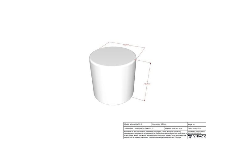 Yöpöytä Kuu Oliivinvihreä - Oliivinvihreä - Huonekalut - Lasten kalusteet - Lasten pöydät - Lasten yöpöytä