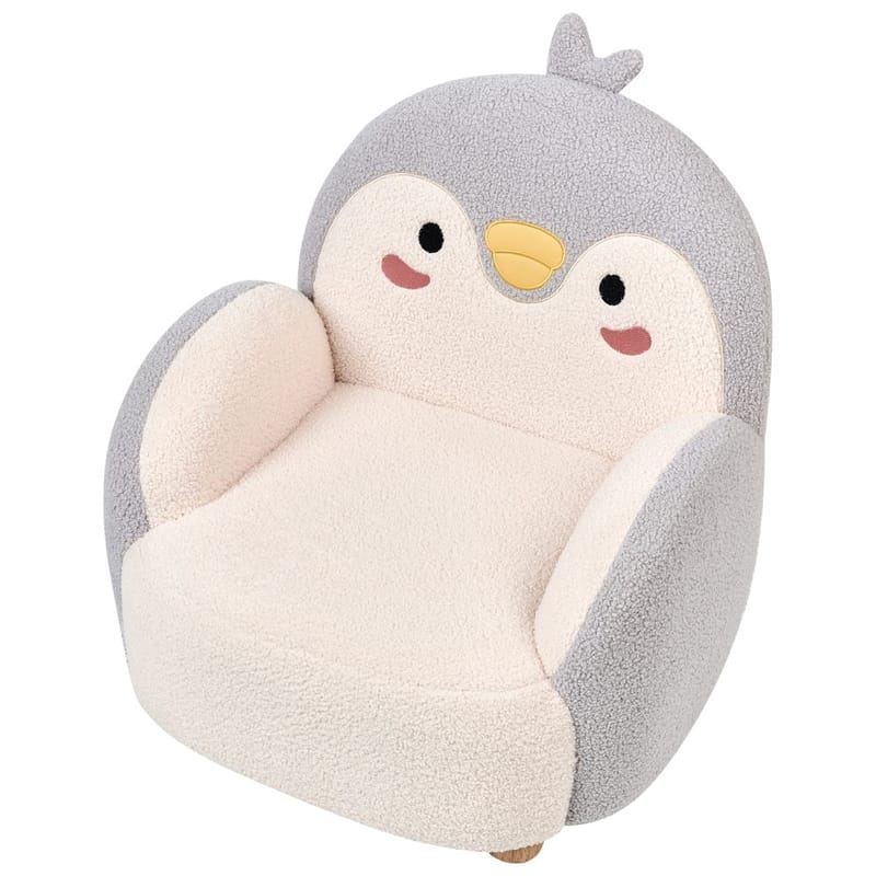 Lasten nojatuoli Hervik - Harmaa, valkoinen, ruskea/50x55x60 - Huonekalut - Lasten kalusteet - Lasten tuoli & juniorituoli - Lasten nojatuoli