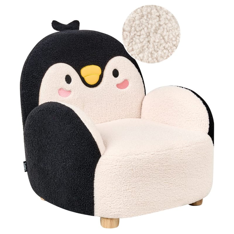 Lasten nojatuoli Hervik, Musta, valkoinen, ruskea/50x55x60