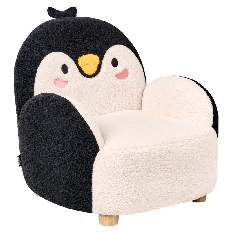 Lasten nojatuoli Hervik - Musta, valkoinen, ruskea/50x55x60 - Huonekalut - Lasten kalusteet - Lasten tuoli & juniorituoli - Lasten nojatuoli