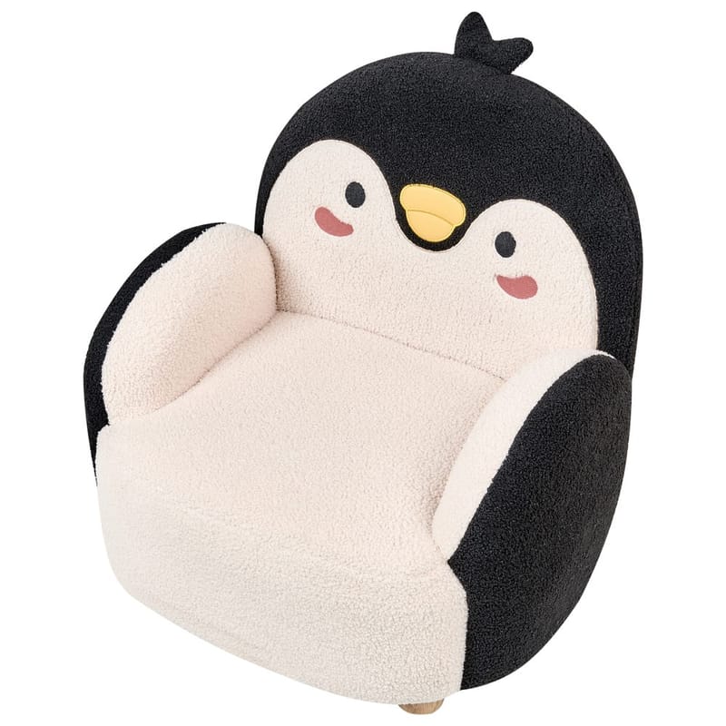 Lasten nojatuoli Hervik - Musta, valkoinen, ruskea/50x55x60 - Huonekalut - Lasten kalusteet - Lasten tuoli & juniorituoli - Lasten nojatuoli