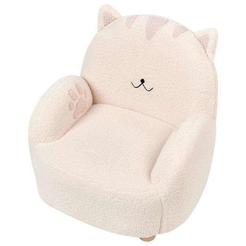 Lasten nojatuoli Zoar - Valkoinen, Ruskea - Huonekalut - Lasten kalusteet - Lasten tuoli & juniorituoli - Lasten nojatuoli