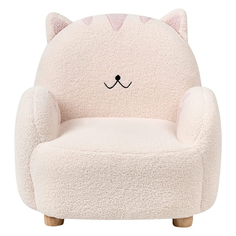 Lasten nojatuoli Zoar - Valkoinen, Ruskea - Huonekalut - Lasten kalusteet - Lasten tuoli & juniorituoli - Lasten nojatuoli