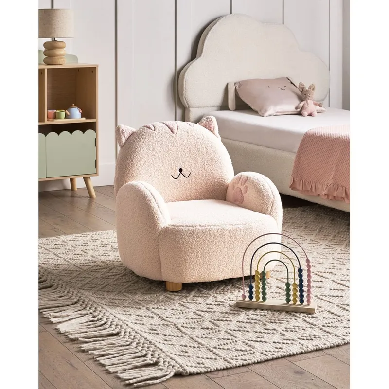 Lasten nojatuoli Zoar - Valkoinen, Ruskea - Huonekalut - Lasten kalusteet - Lasten tuoli & juniorituoli - Lasten nojatuoli