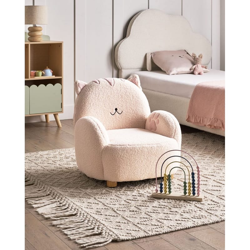 Lasten nojatuoli Zoar - Valkoinen, Ruskea - Huonekalut - Lasten kalusteet - Lasten tuoli & juniorituoli - Lasten nojatuoli