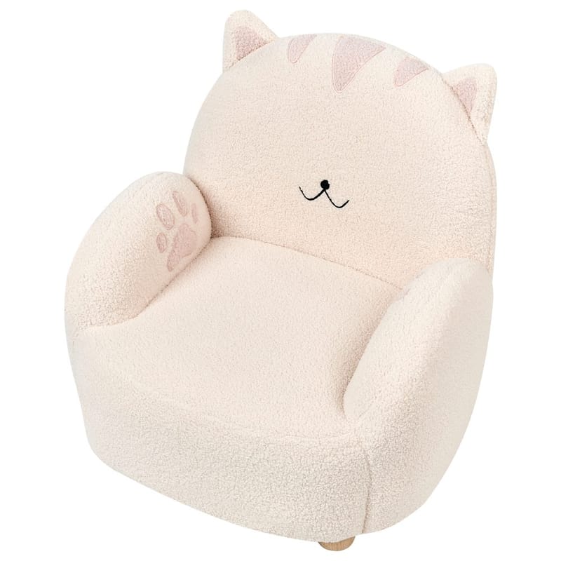 Lasten nojatuoli Zoar - Valkoinen, Ruskea - Huonekalut - Lasten kalusteet - Lasten tuoli & juniorituoli - Lasten nojatuoli