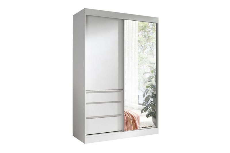Lasten kaappi Aberfelt 140x216 cm - Valkoinen - Huonekalut - Lasten kalusteet - Lastenhuoneen säilytys - Lasten kaappi