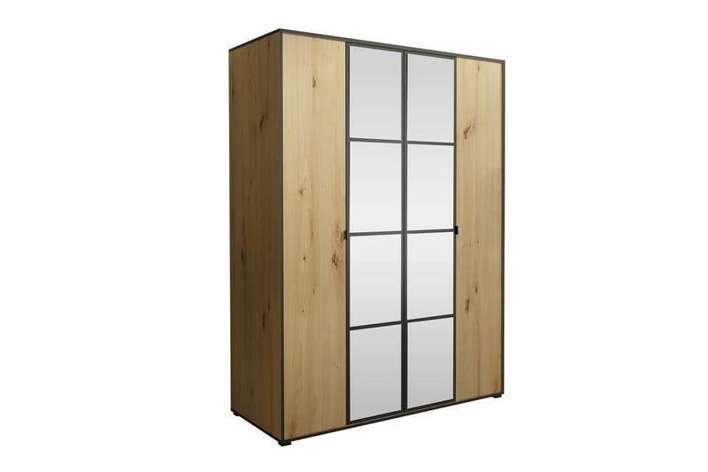 Lasten kaappi Aberfelt 150x206 cm - Musta - Huonekalut - Lasten kalusteet - Lastenhuoneen säilytys - Lasten kaappi