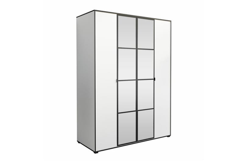 Lasten kaappi Aberfelt 150x206 cm - Valkoinen - Huonekalut - Lasten kalusteet - Lastenhuoneen säilytys - Lasten kaappi