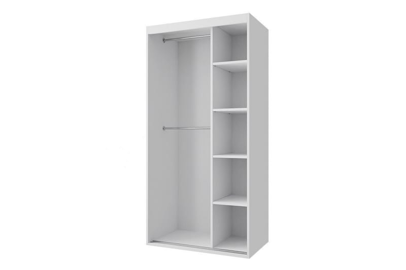 Lastenkaappi Midford 100x205 cm - Valkoinen - Huonekalut - Lasten kalusteet - Lastenhuoneen säilytys - Lasten kaappi