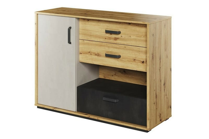 Lastenkaappi Rathmore 120x90 cm - Musta - Huonekalut - Lasten kalusteet - Lastenhuoneen säilytys - Lasten kaappi