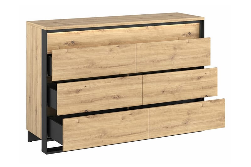 Lastenkaappi Rathmore 130x91 cm - Musta - Huonekalut - Lasten kalusteet - Lastenhuoneen säilytys - Lasten kaappi