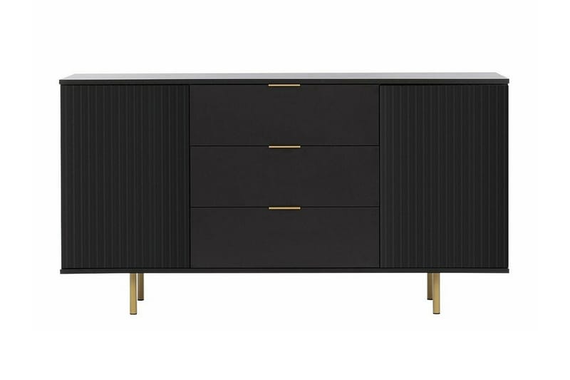 Lastenkaappi Staffin 150x80 cm - Musta - Huonekalut - Lasten kalusteet - Lastenhuoneen säilytys - Lasten kaappi