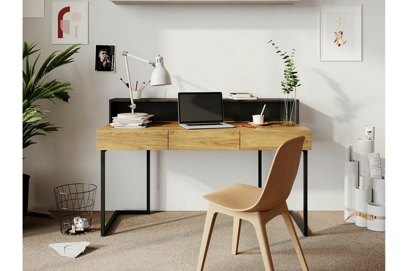 Lasten hylly Rathmore 150 cm - Tummanharmaa - Huonekalut - Lasten kalusteet - Lastenhuoneen säilytys - Lastenhuoneen hylly - Kirjahylly lastenhuoneeseen